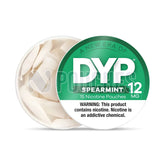Open Box Spearmint DYP Nicotine Pouches 12mg
